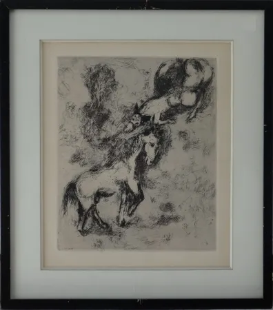 Ets Chagall - Fables de la Fontaine - Le cheval et l'âne