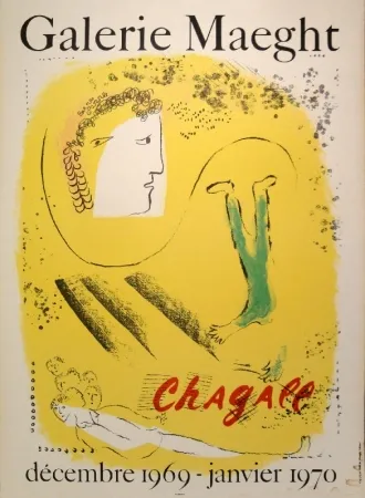 Lithografie Chagall - Galerie Maeght, Chagall