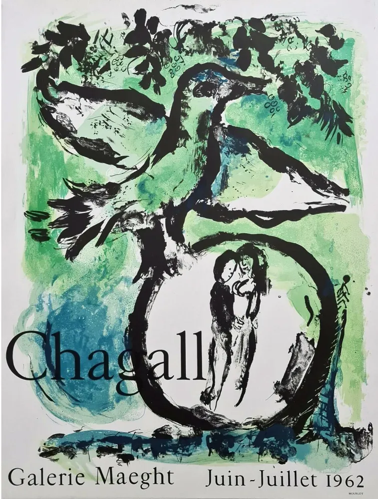 Lithografie Chagall - Galerie Maeght - Juin-Juillet 62