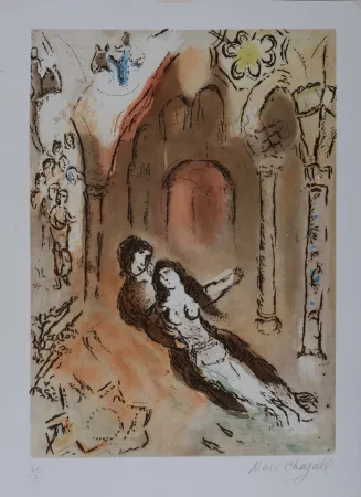 Ets En Aquatint Chagall - Grenade, Hand-Signed