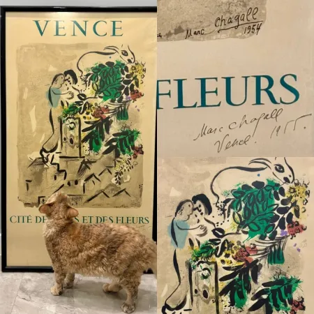 Lithografie Chagall - Hand-signed - Vence