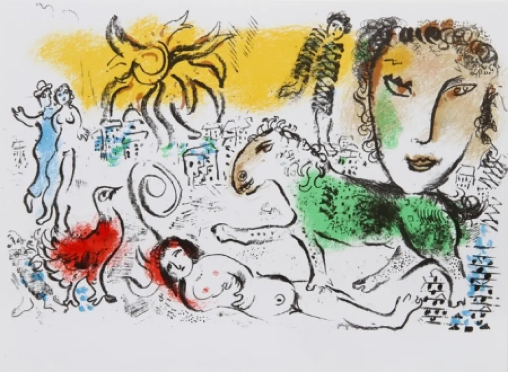 Lithografie Chagall - Homecoming