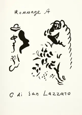 Lithografie Chagall - Hommage à San Lazzaro