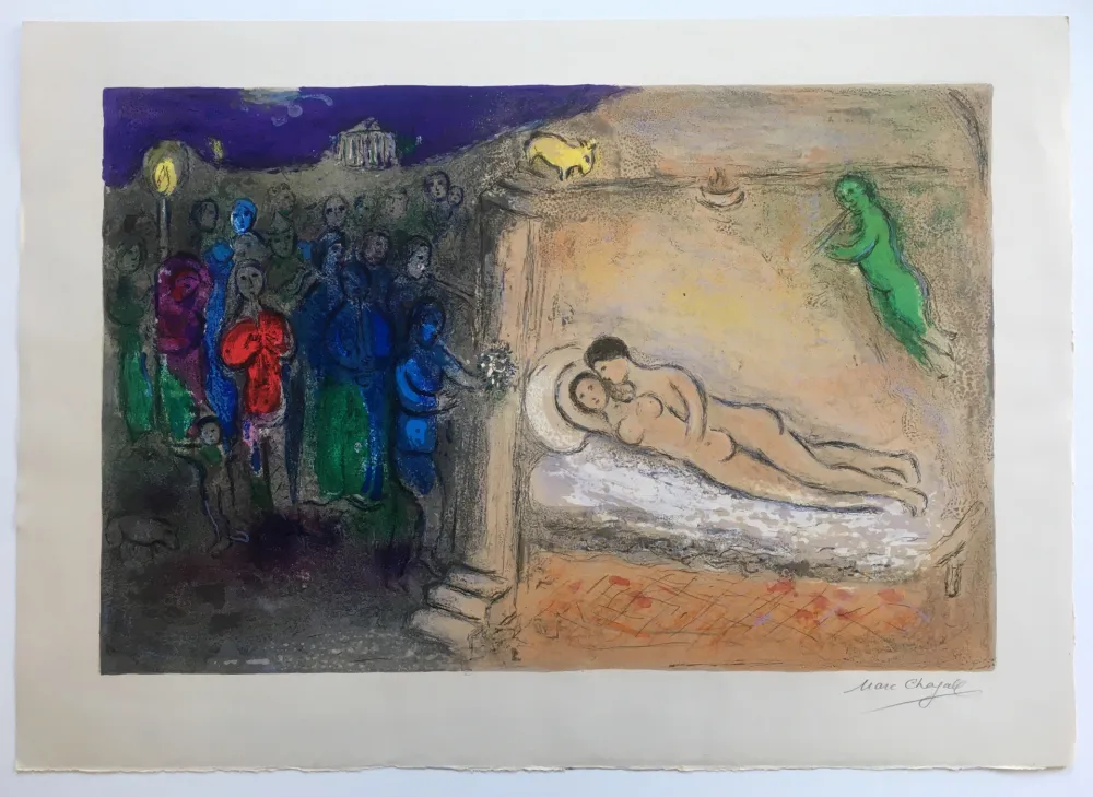 Lithografie Chagall - HYMÉNÉE (de la suite Daphnis et Chloé - 1961)