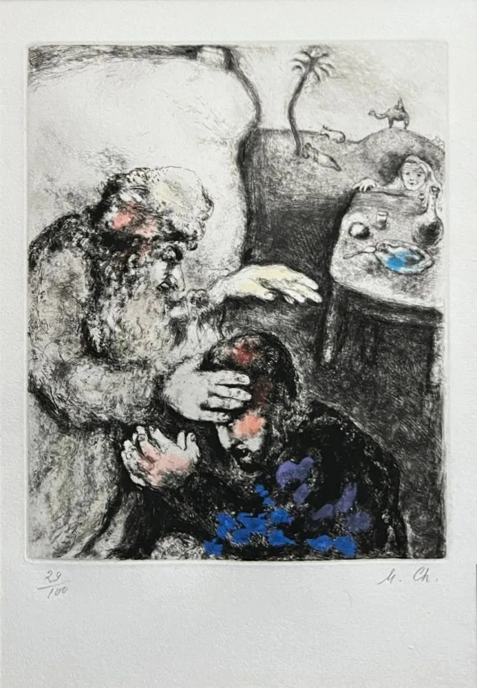 Ets Chagall - Jacob béni par Isaac