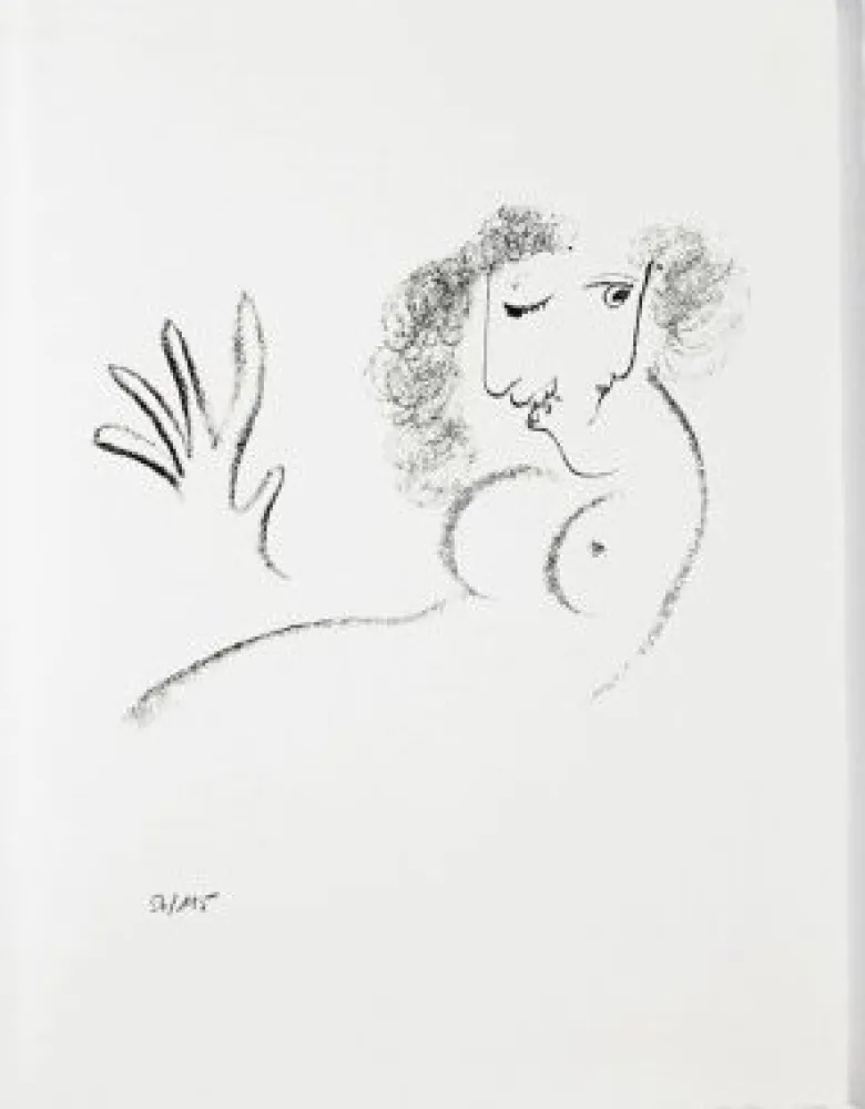 Lithografie Chagall - Jean Cassou: vingt-deux poèms