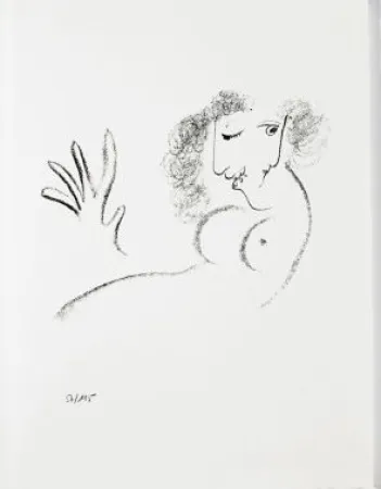 Lithografie Chagall - Jean Cassou: vingt-deux poèms