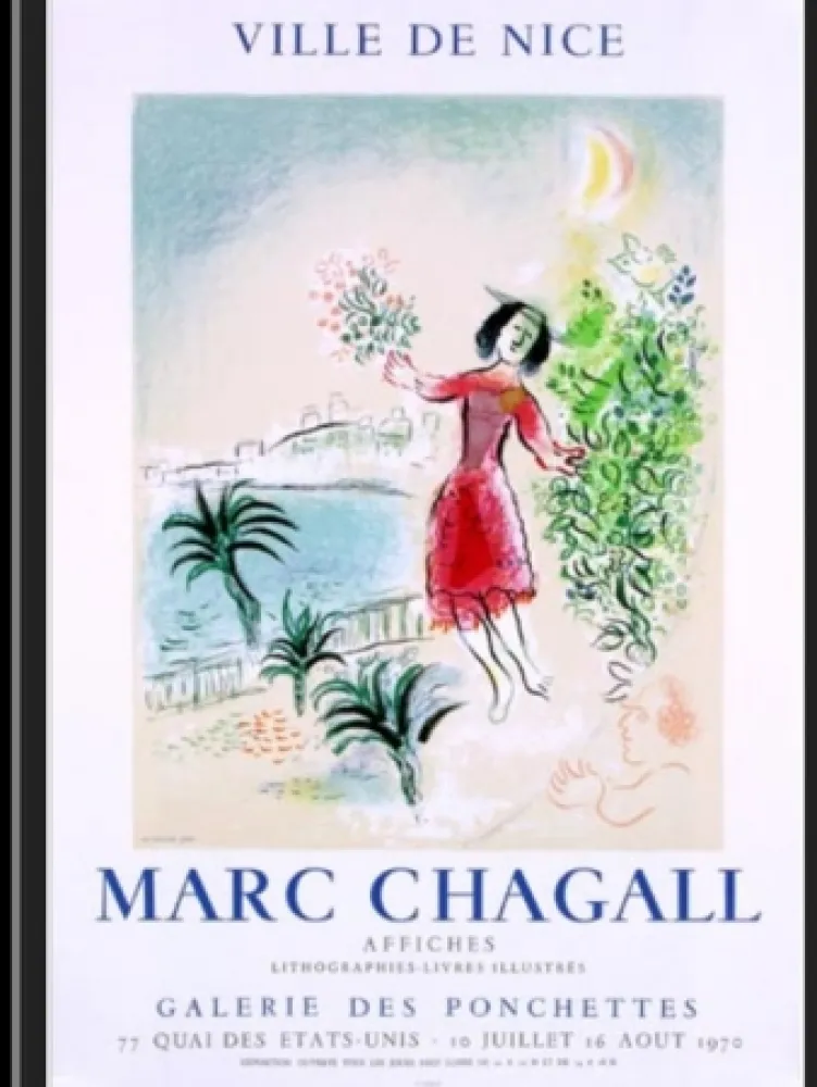 Lithografie Chagall - LA BAIE DE NICE