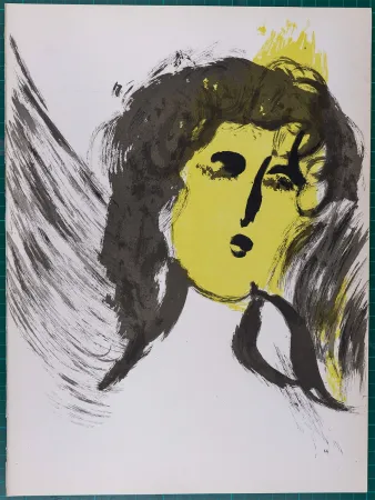 Lithografie Chagall - La Bible : Ange, 1956