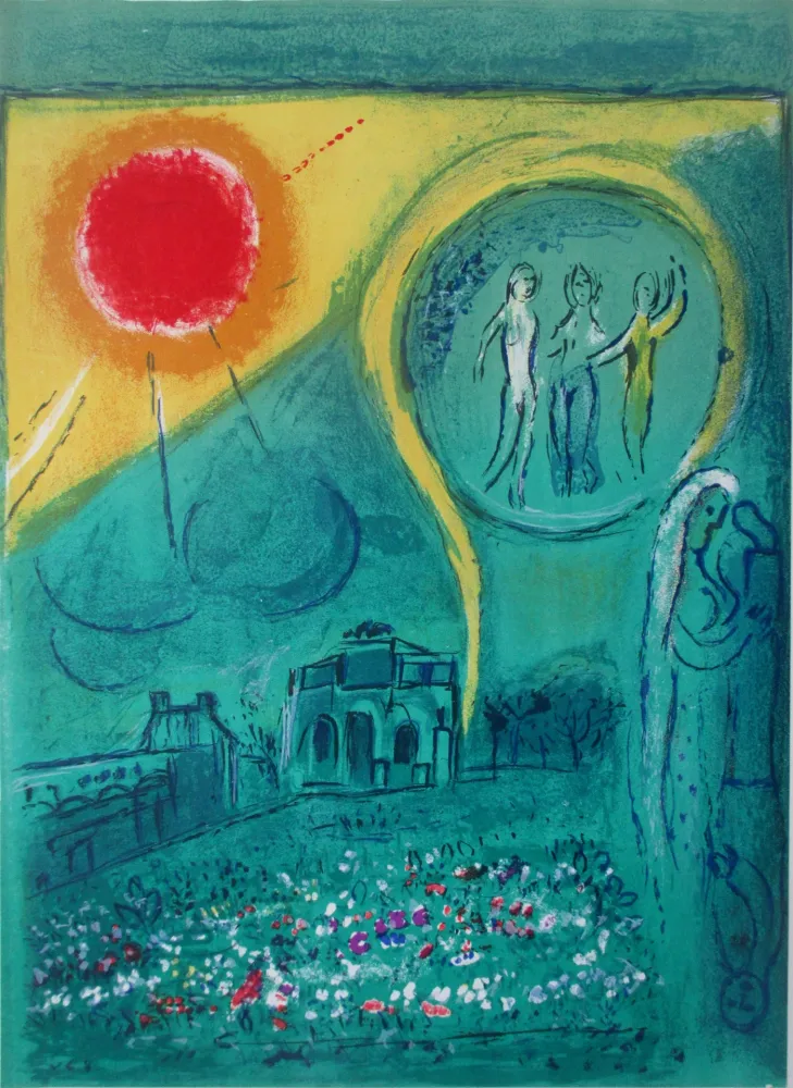 Lithografie Chagall - La Carrousel du Louvre
