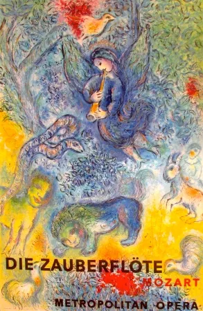 Lithografie Chagall - La flûte enchantée, Die Zauberflote (Metropolitan Opera)