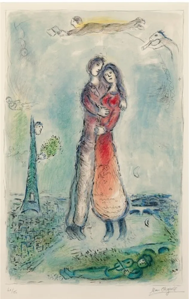 Lithografie Chagall - La Joie