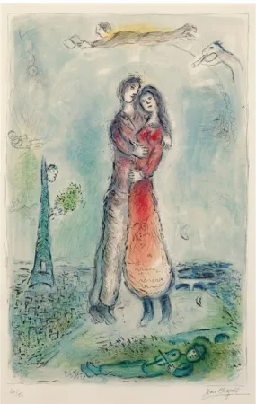 Lithografie Chagall - La Joie