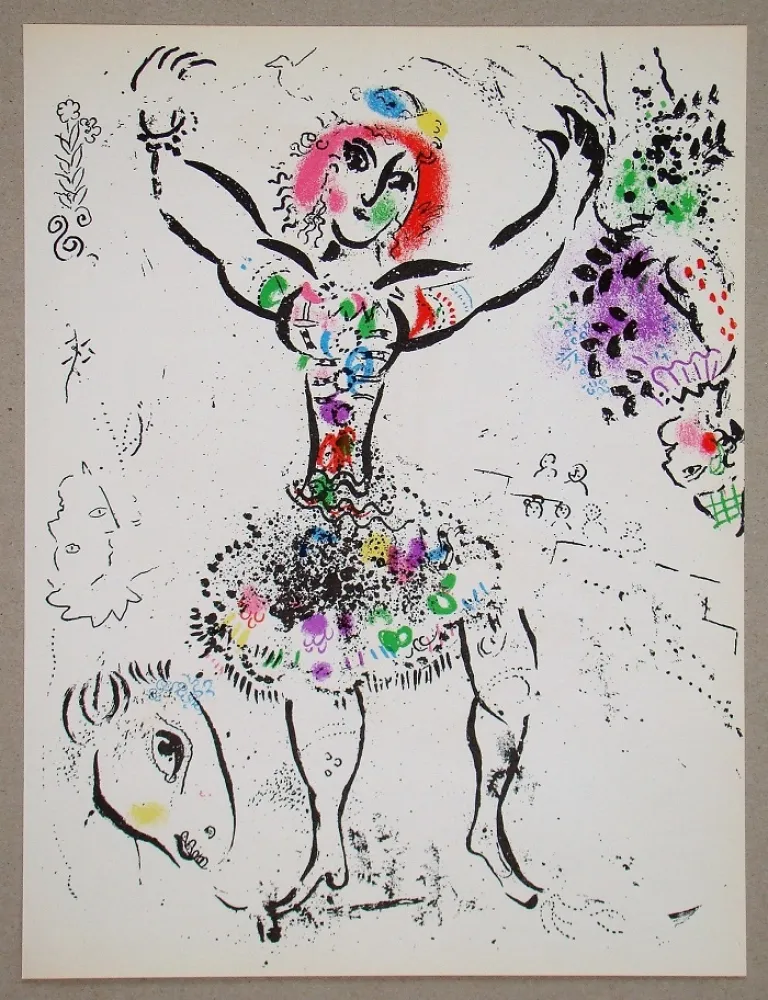 Lithografie Chagall - La Jongleuse