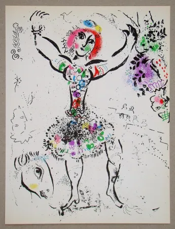 Lithografie Chagall - La Jongleuse