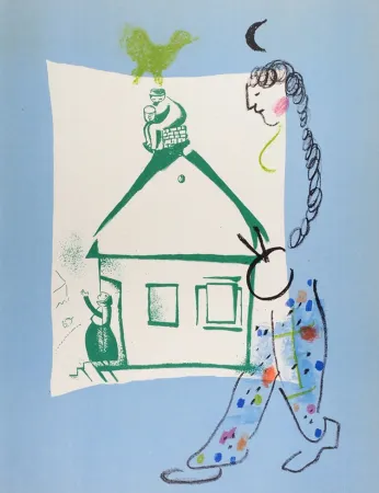 Lithografie Chagall - La Maison de mon Village