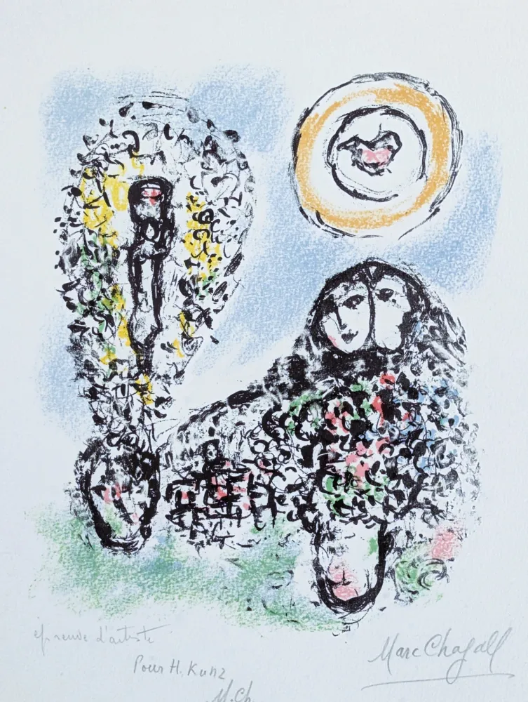 Lithografie Chagall - La Mise en mots 