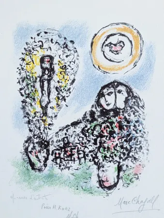 Lithografie Chagall - La Mise en mots 
