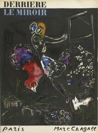 Lithografie Chagall - La nuit à Paris, 1954 - Very scarce!