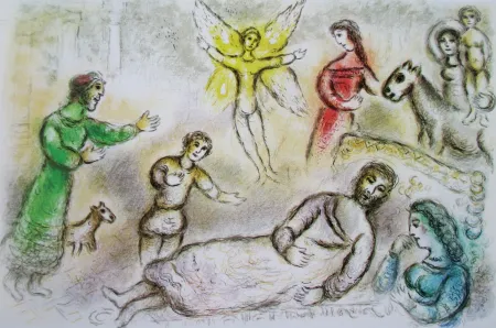 Lithografie Chagall - La Paix Retrouvee - L'Odyssee II