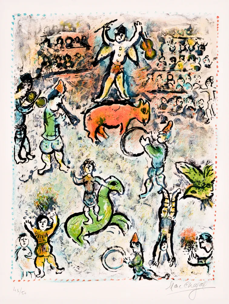 Lithografie Chagall -  La Parade au Cirque 