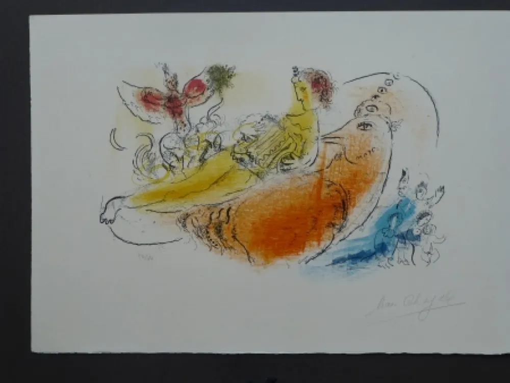 Lithografie Chagall - L'accordéoniste , 1957