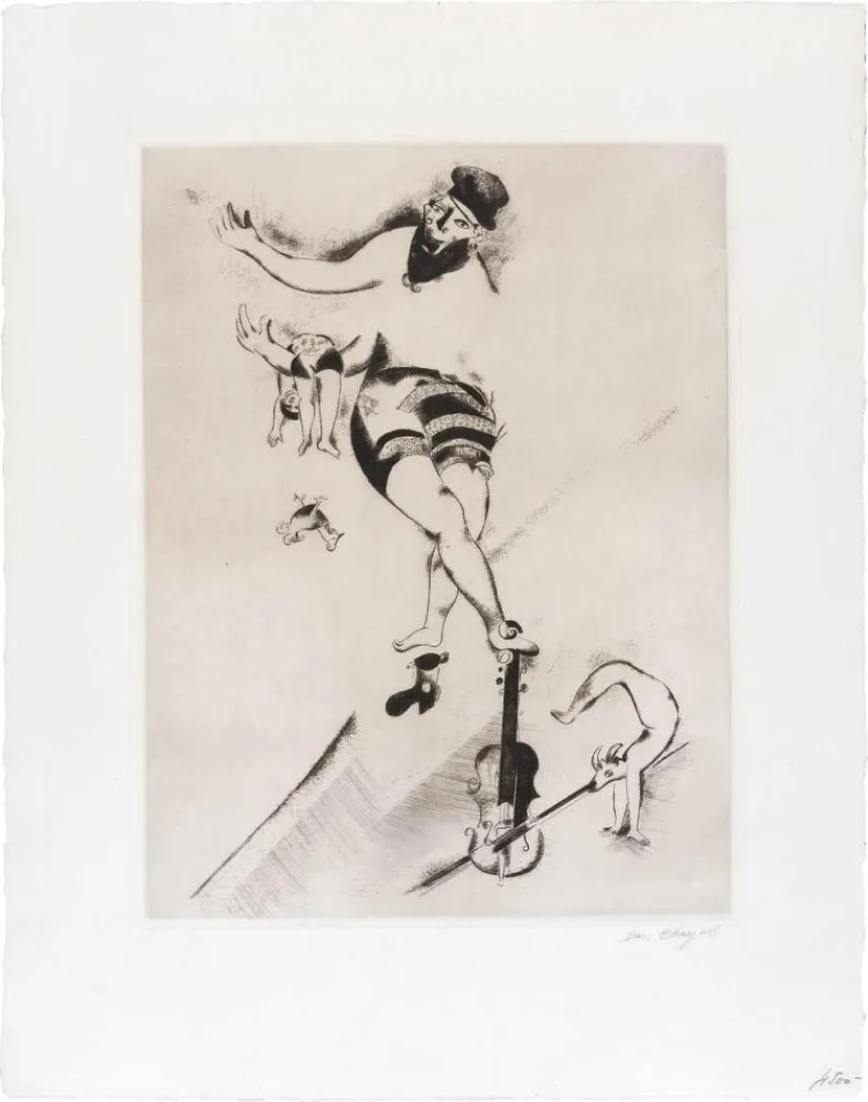 Ets Chagall - L'acrobate au violon