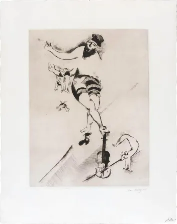 Ets Chagall - L'acrobate au violon