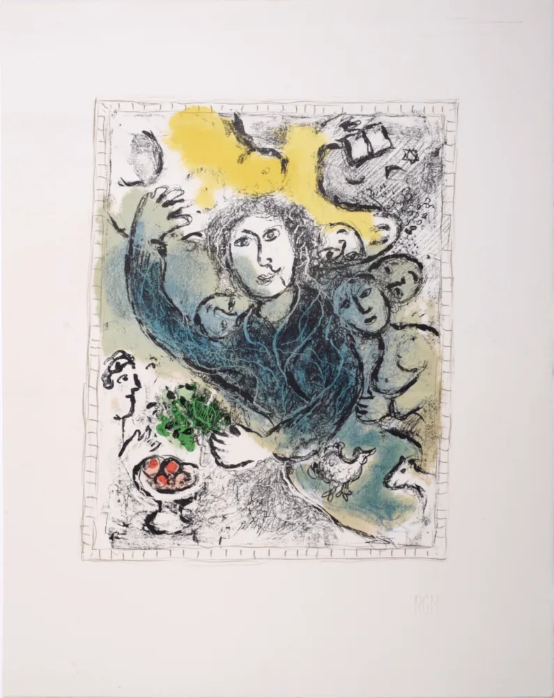 Lithografie Chagall - L'Artiste II, 1978 - Very scarce!