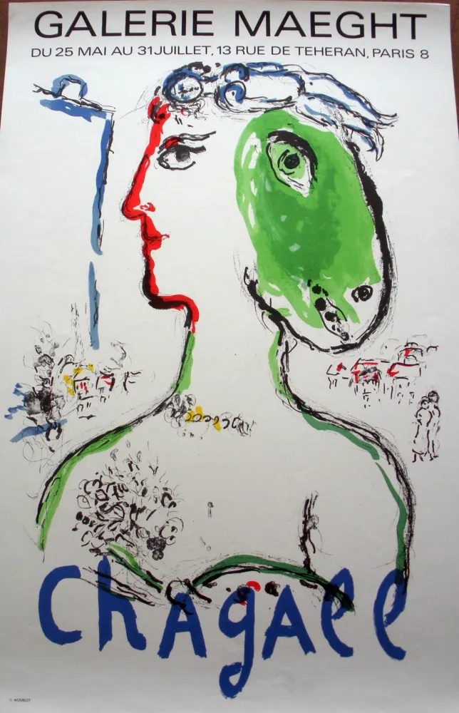 Lithografie Chagall - L'artiste Phénix