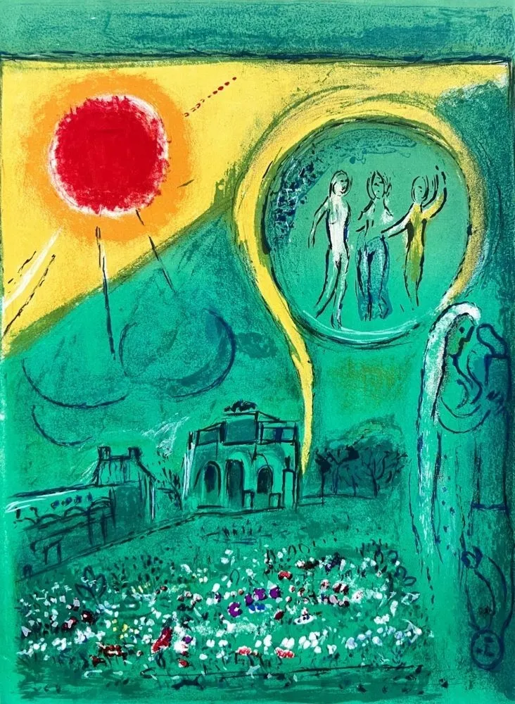 Lithografie Chagall - Le Carrousel du Louvre