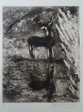 Ets Chagall - Le Cerf se voyant dans l'Eau