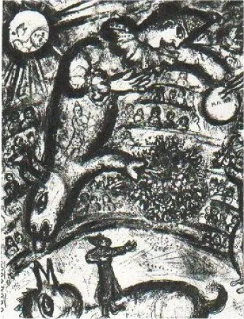 Lithografie Chagall - Le Cirque, planche 37