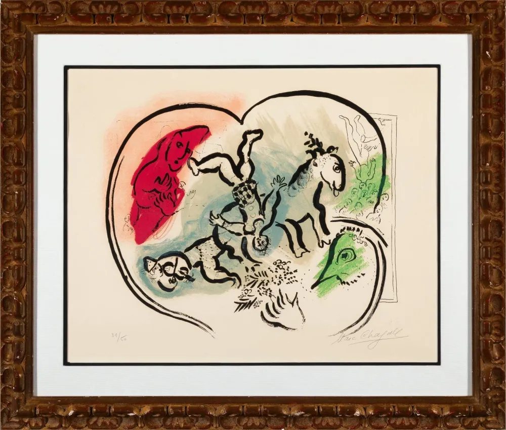 Lithografie Chagall - Le coeur de cirque (The Heart of the Circus)