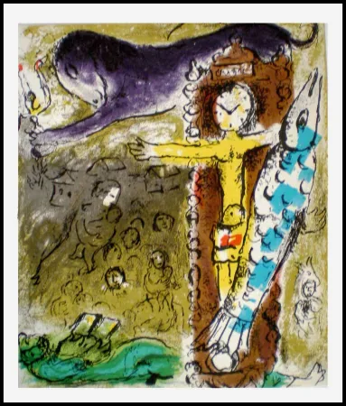 Lithografie Chagall - LE CRISTAL HORLOGE