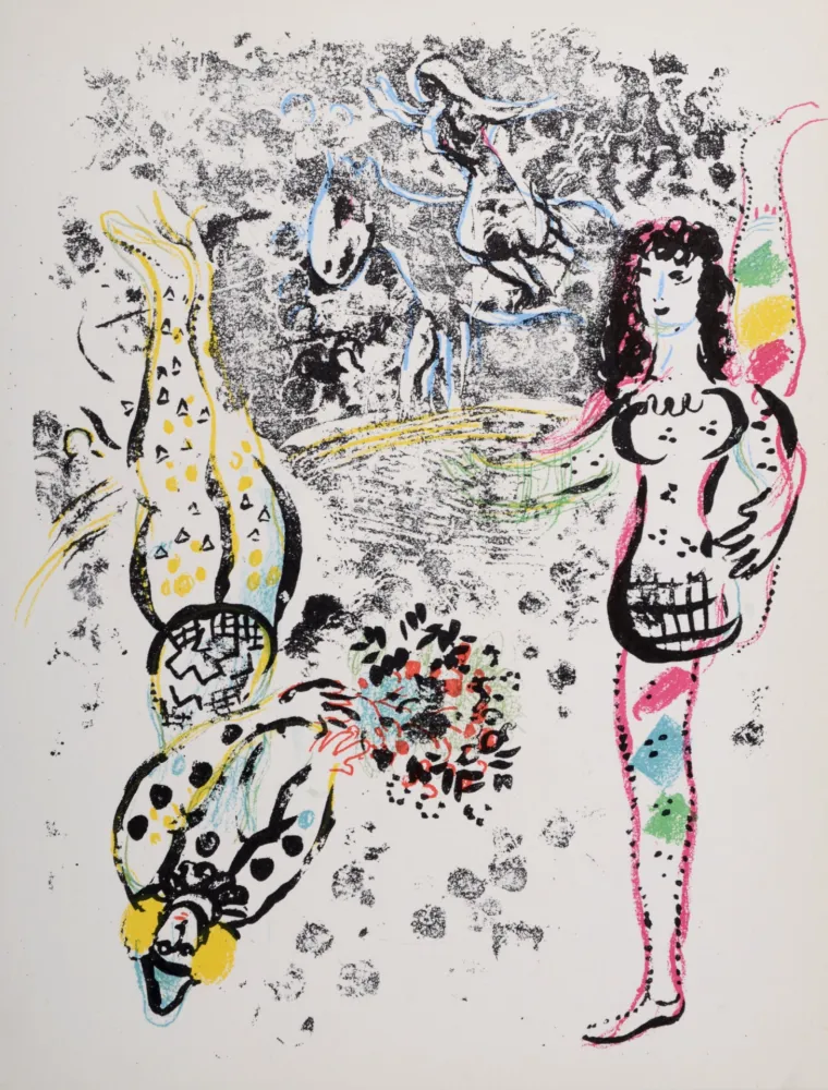 Lithografie Chagall - Le Jeu des Acrobates, 1963