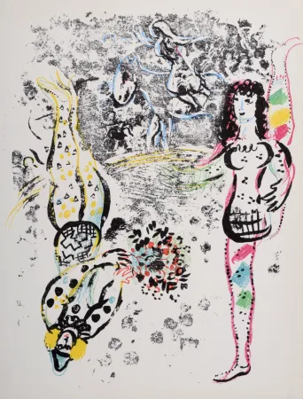 Lithografie Chagall - Le Jeu des Acrobates, 1963