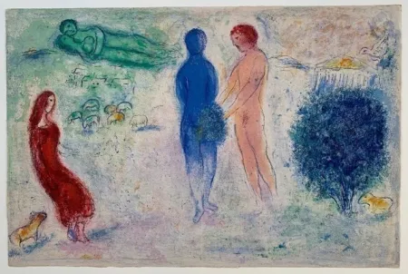 Lithografie Chagall - Le jugement de Chloé