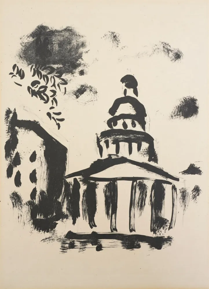 Lithografie Chagall - Le Pantheon  