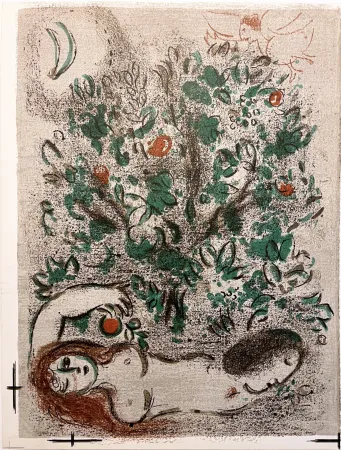 Lithografie Chagall - LE PARADIS (II) (Dessins pour la Bible, 1960)