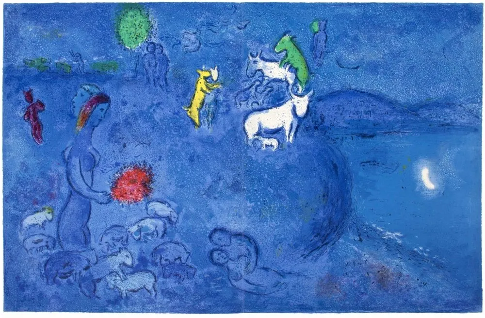 Lithografie Chagall - LE PRINTEMPS (Daphnis et Chloé - 1961)