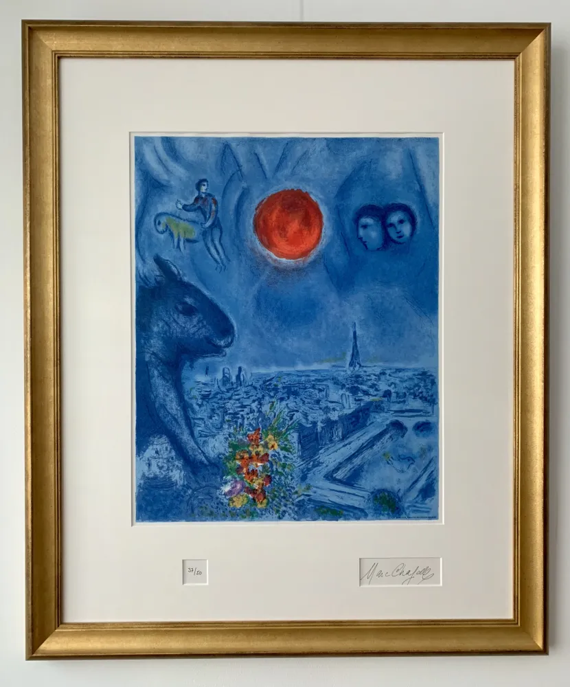 Lithografie Chagall - Le Soleil de Paris