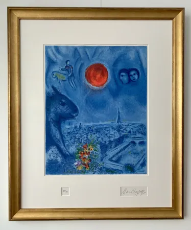 Lithografie Chagall - Le Soleil de Paris