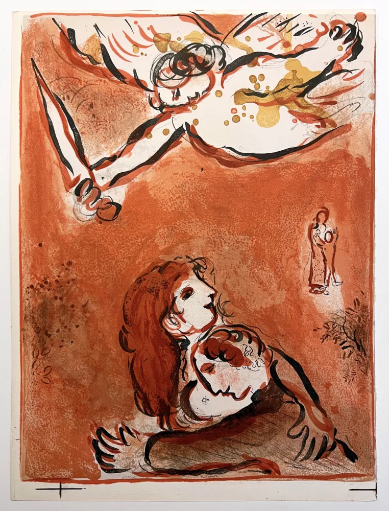 Lithografie Chagall - LE VISAGE D'ISRAËL (The face of Israel) (Dessins pour le Bible, 1960)