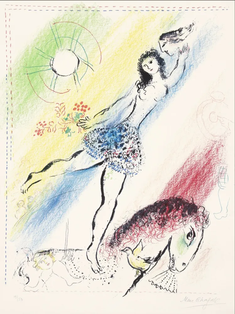 Lithografie Chagall -  L’Écuyère