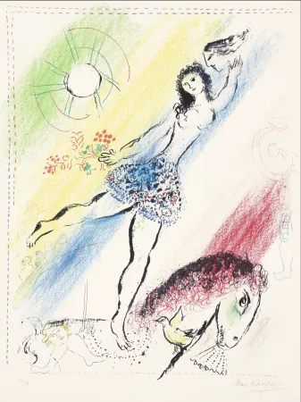 Lithografie Chagall -  L’Écuyère