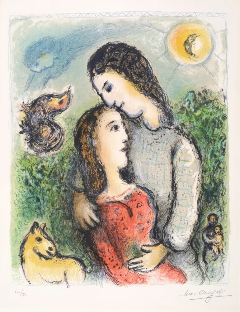 Lithografie Chagall - Les Adolescents