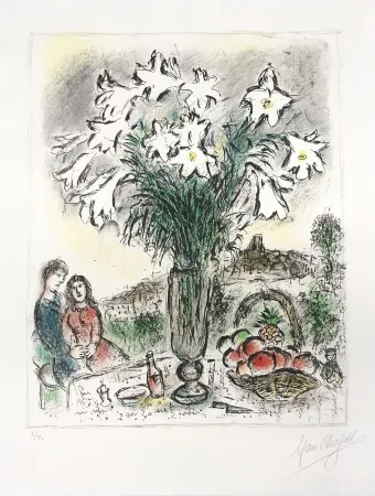 Lithografie Chagall - Les Arums