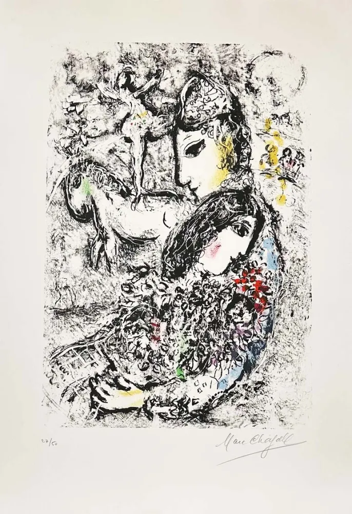 Lithografie Chagall - Les enchanteurs