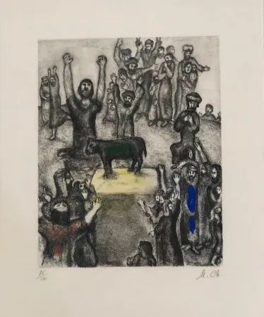 Ets En Aquatint Chagall - LeVeau d' Or